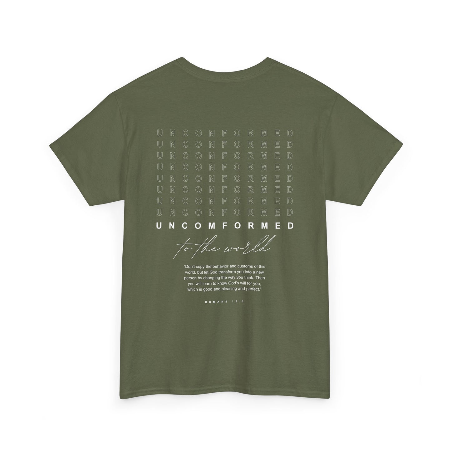 UNCOMFORMED TO THE WORLD Unisex Heavy Cotton Tee