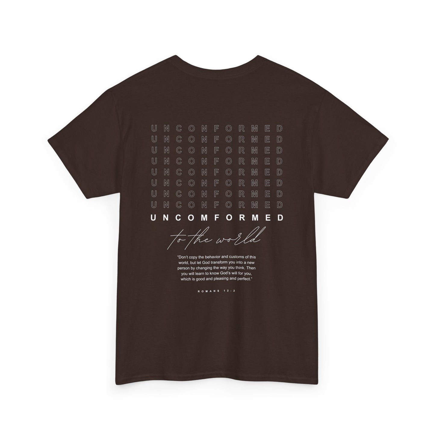 UNCOMFORMED TO THE WORLD Unisex Heavy Cotton Tee