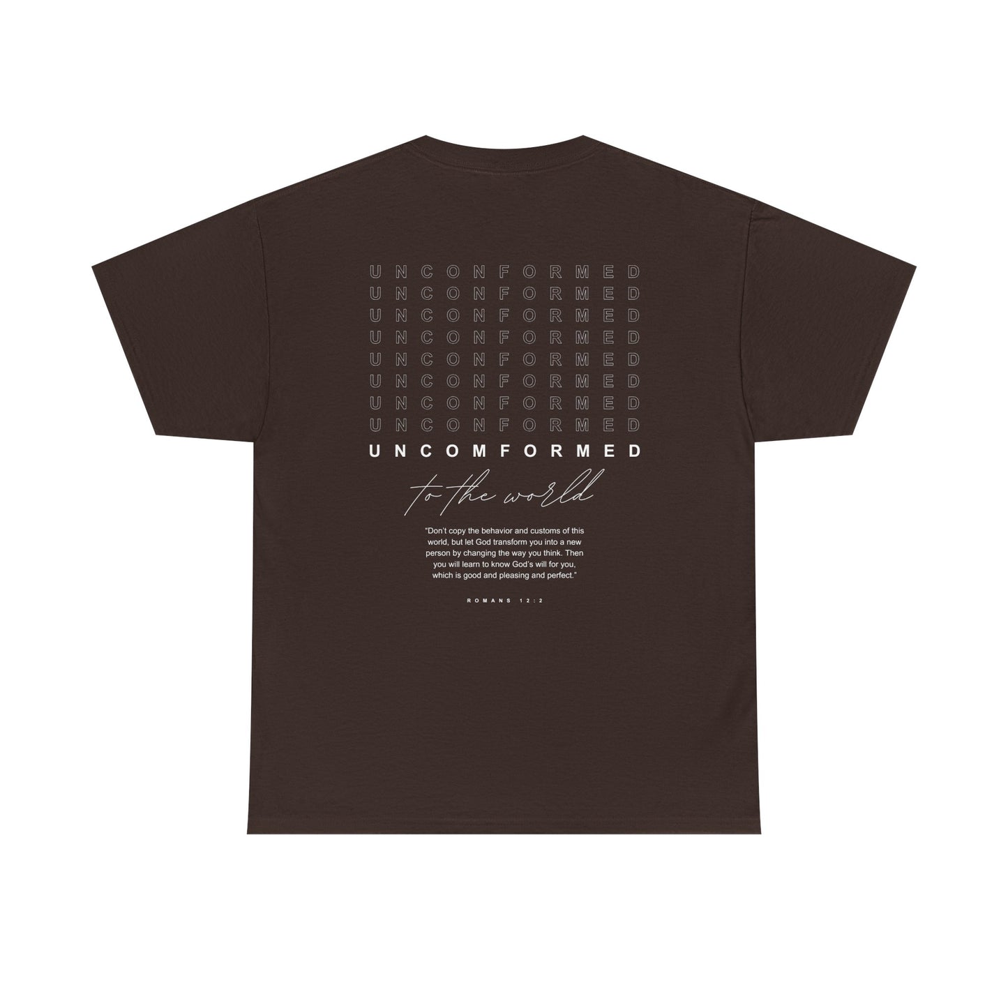 UNCOMFORMED TO THE WORLD Unisex Heavy Cotton Tee