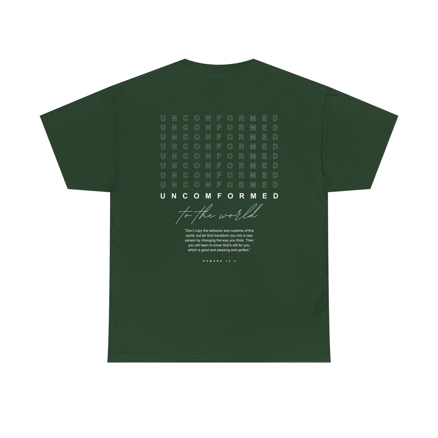UNCOMFORMED TO THE WORLD Unisex Heavy Cotton Tee