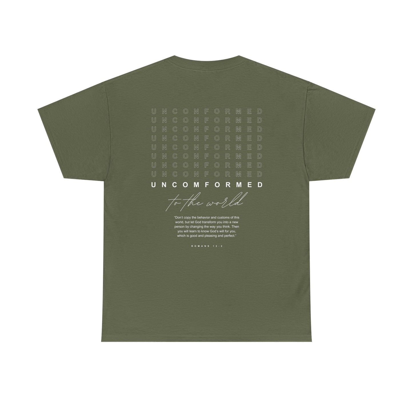 UNCOMFORMED TO THE WORLD Unisex Heavy Cotton Tee