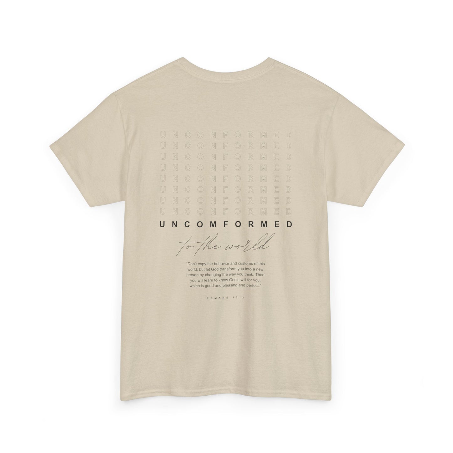 UNCONFORMED TO THE WORLD II Unisex Heavy Cotton Tee
