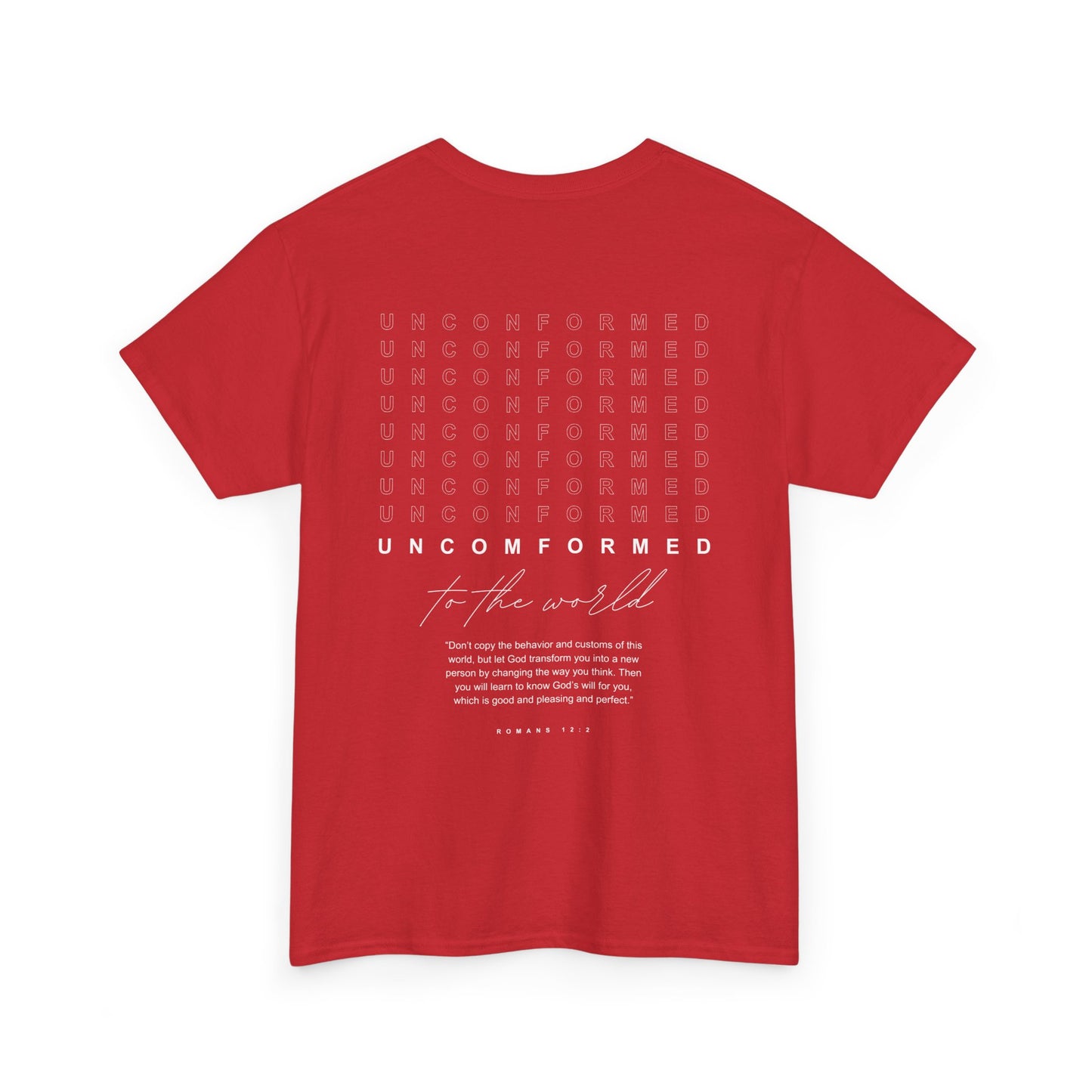 UNCOMFORMED TO THE WORLD Unisex Heavy Cotton Tee