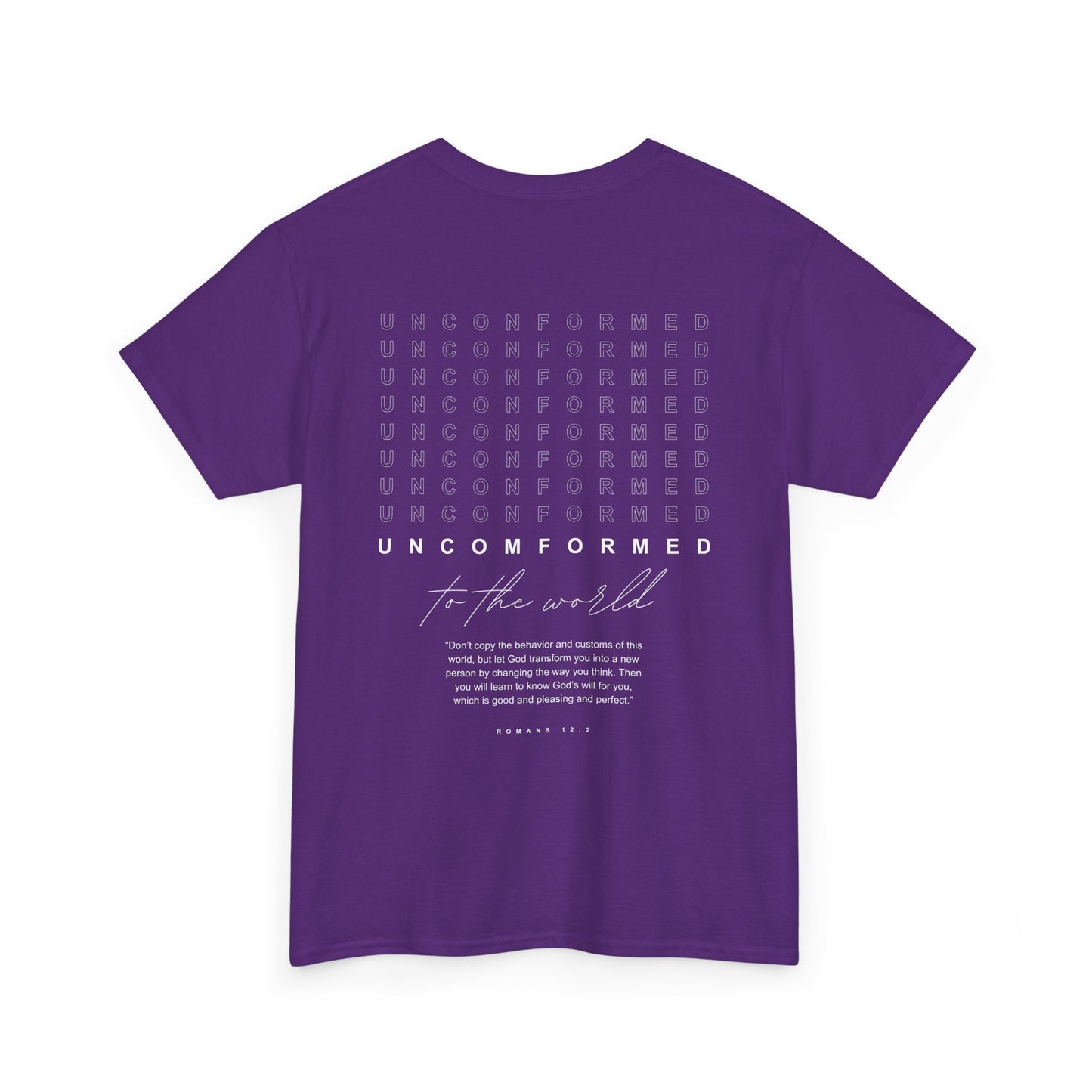 UNCOMFORMED TO THE WORLD Unisex Heavy Cotton Tee